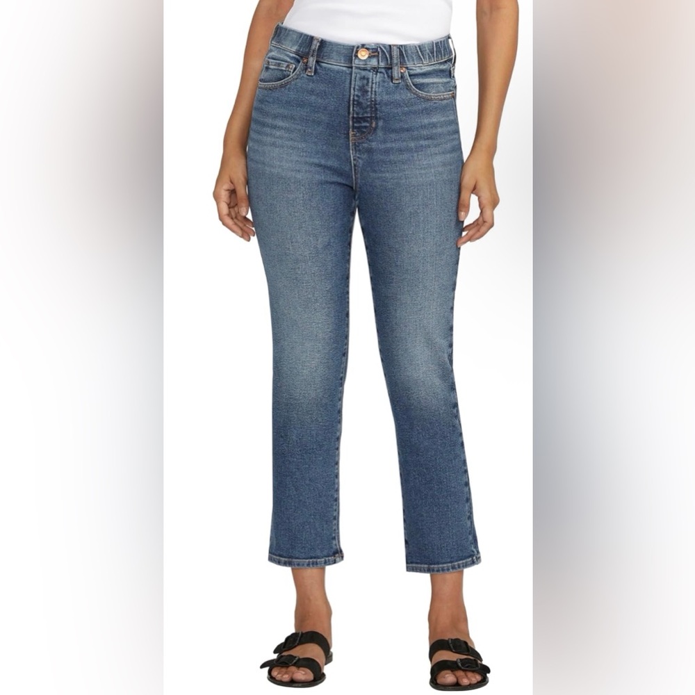 Jag Jeans Womens Valentina High Rise Straight Leg Pull-on Jeans - Legacy
